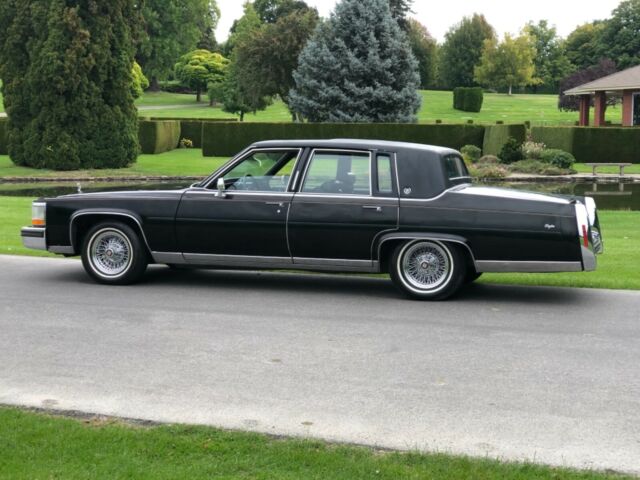 cadillac brougham fully loaded sunroof triple black factory wires no rust