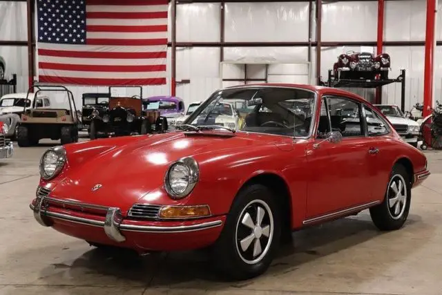 1965 porsche 912 100554 miles polo red coupe 1.6 liter manual