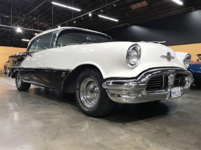 1956 oldsmobile super 88 holiday coupe brandywine over white