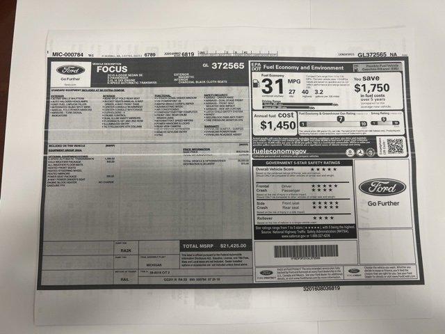 2016 ford focus se