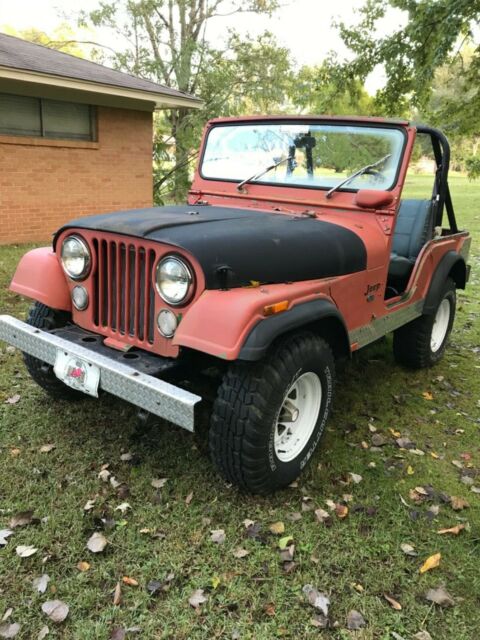 1974 jeep cj5 with 360 v8 from a jeep wagoneer; runs great