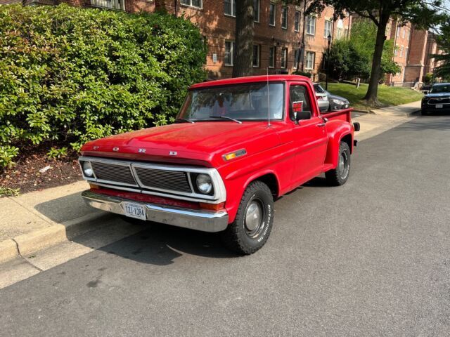 1972 ford f100 pickup red