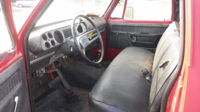 1976 dodge 1 ton 4x4 truck utility bed m880 w200 fire truck light bar works!