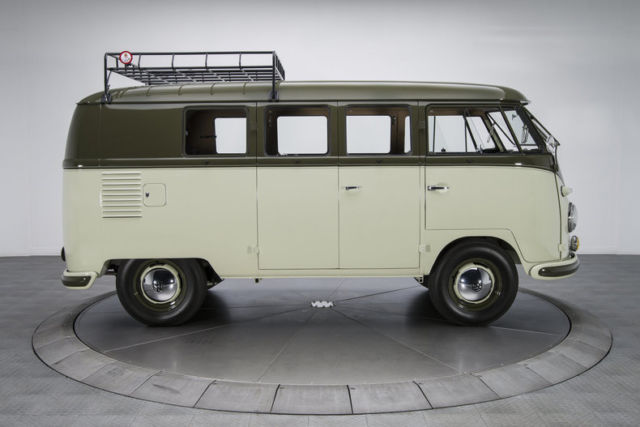 1958 volkswagen 11-window microbus 297 miles palm green van 1200 cc 4 speed man