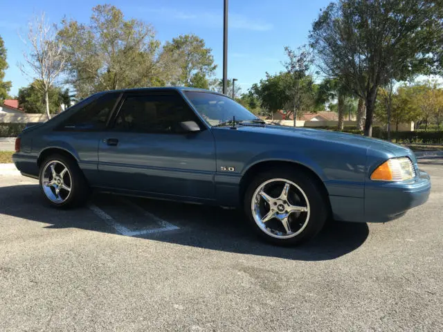 1989 ford mustang lx hatchback 5.0l supercharger, heads, cam, exhaust, clean !