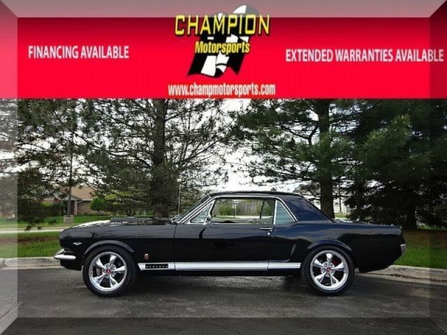 1965 ford mustang gt 80869 miles black coupe 5.0l a