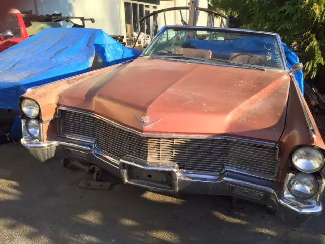 1965 cadillac deville convertible - needs restoration