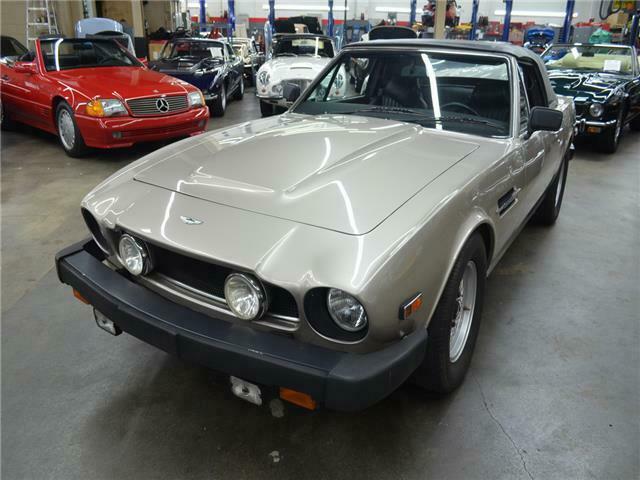 1985 aston martin v8 volante 51060 miles coniston sand metallic convertible v8 a