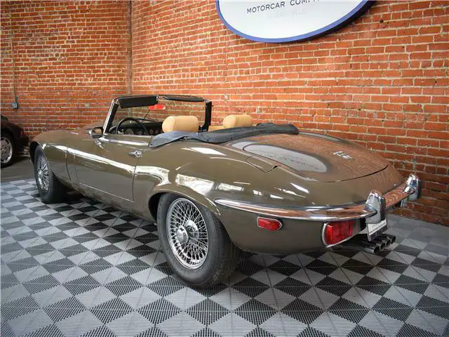 1973 jaguar e-type, brown with 18314 miles available now!