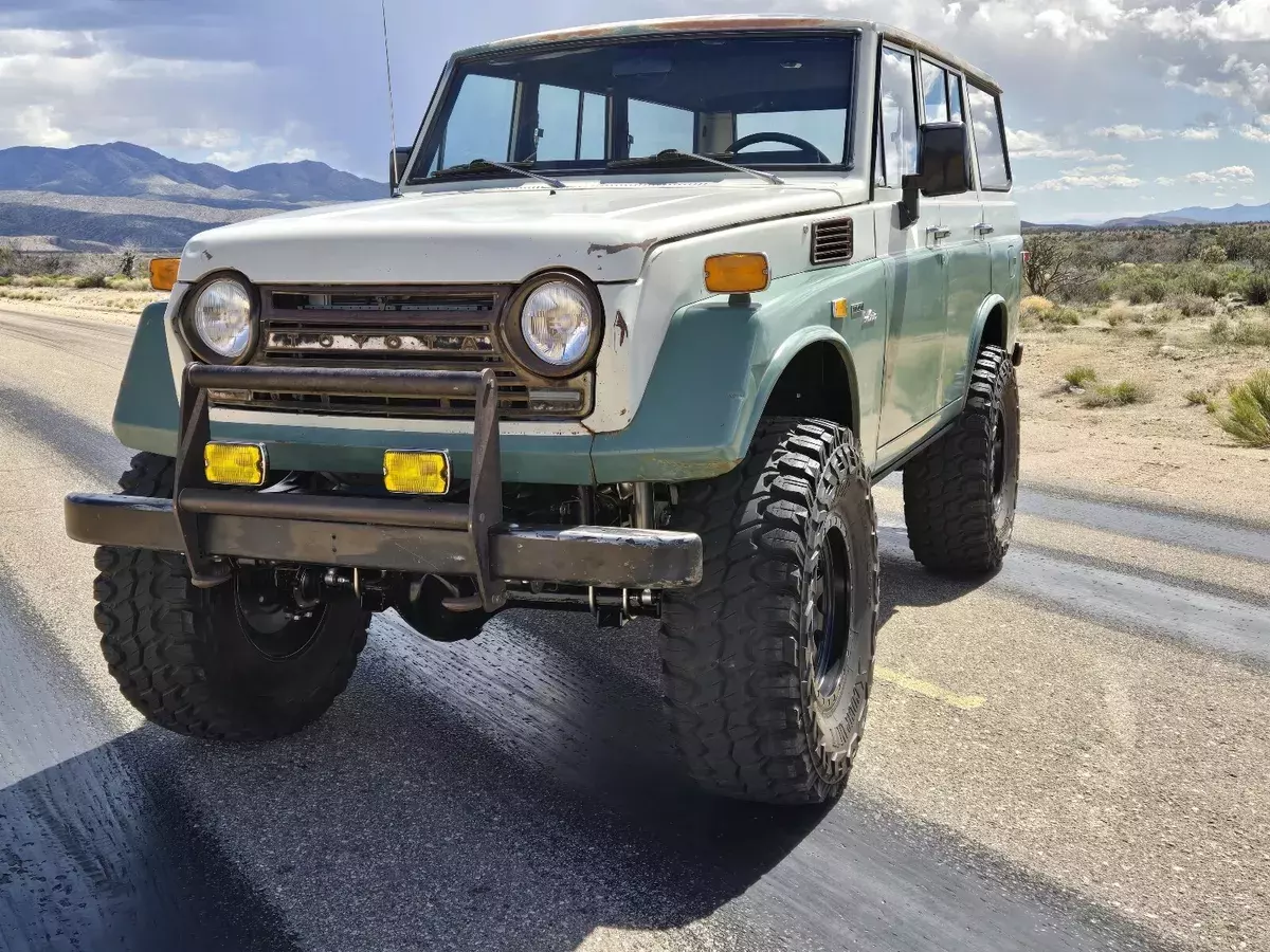 1972 toyota land cruiser suv green fj55