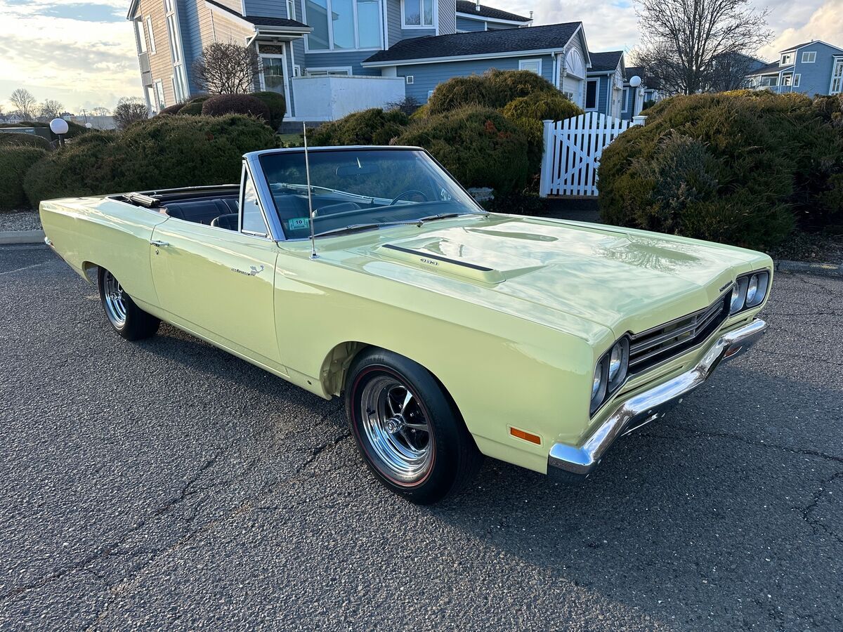 1969 plymouth road runner convertible 383 auto buildsheet only 1,111 made
