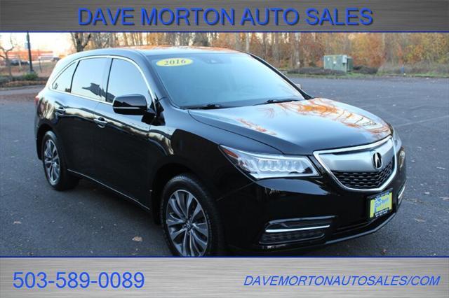 2016 acura mdx 3.5l acurawatch plus package