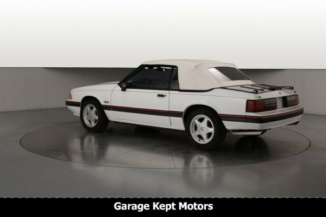 1989 ford mustang lx convertible oxford white convertible 5.0l v8 57985 miles