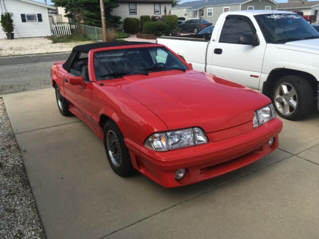 1988 asc mclaren ford mustang convertible fox body rare #741 full documentation!