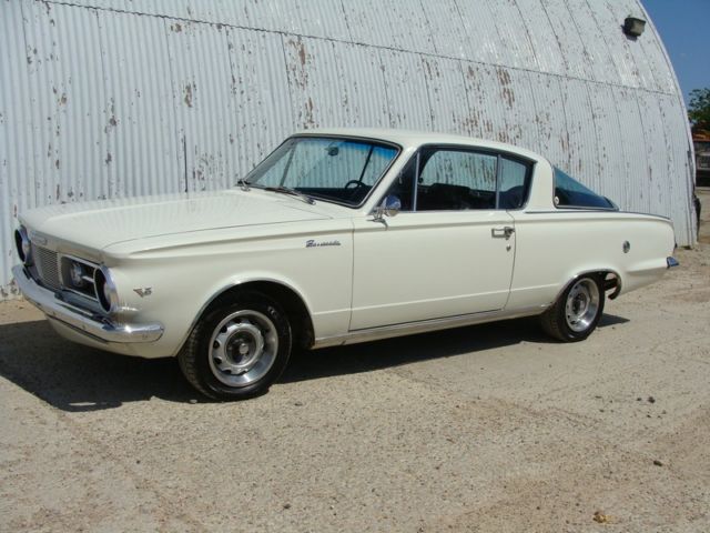1965 plymouth barracuda. 273 v-8 auto , buckets, floor shift. survivor