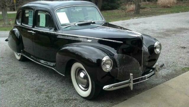 1940 lincoln zephyr 57,945 miles black sedan v12 4.4l manual 3-speed