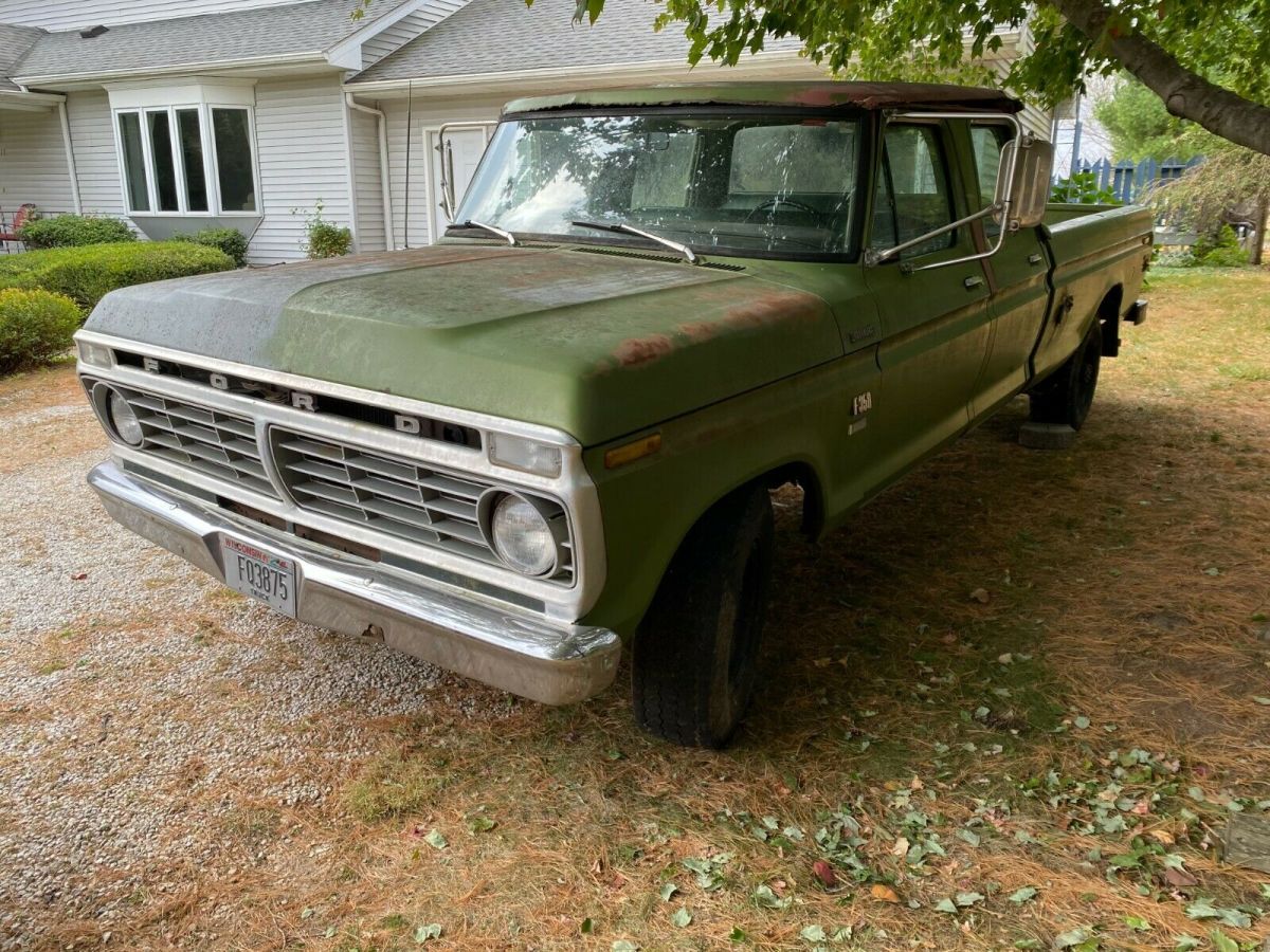 1973 ford f350 crew cab custom long bed - 2wd - 390 motor