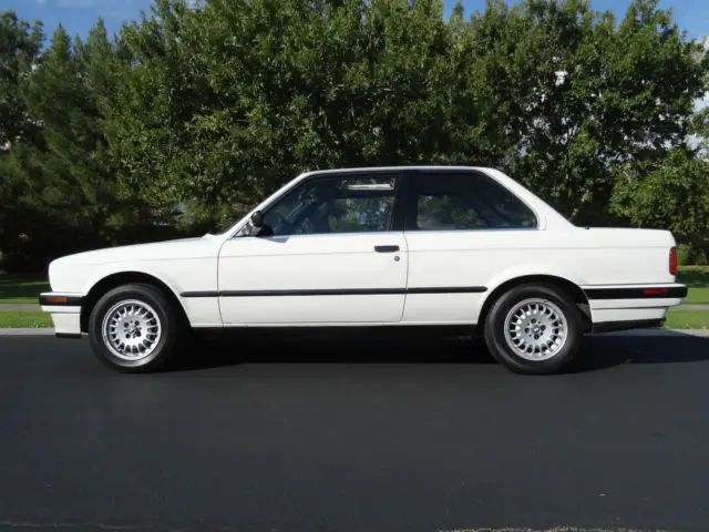 1989 bmw 325i e30 coupe alpine white 1 owner az car all original leather 325is