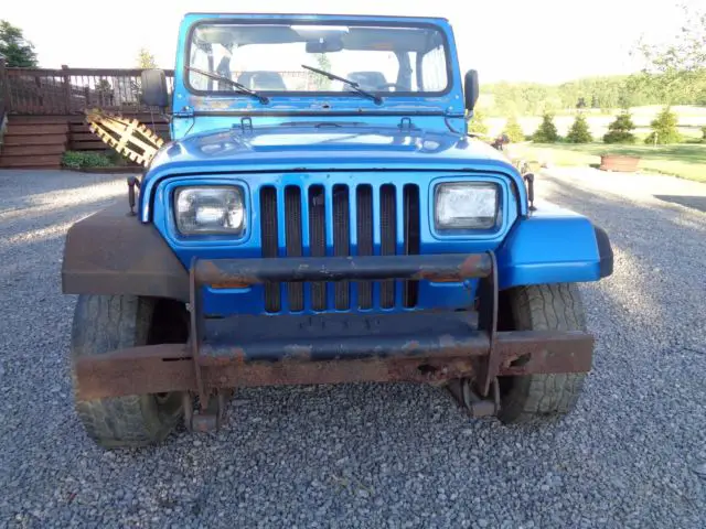 1991 jeep wrangler 4.0 for parts needs repair rusted out