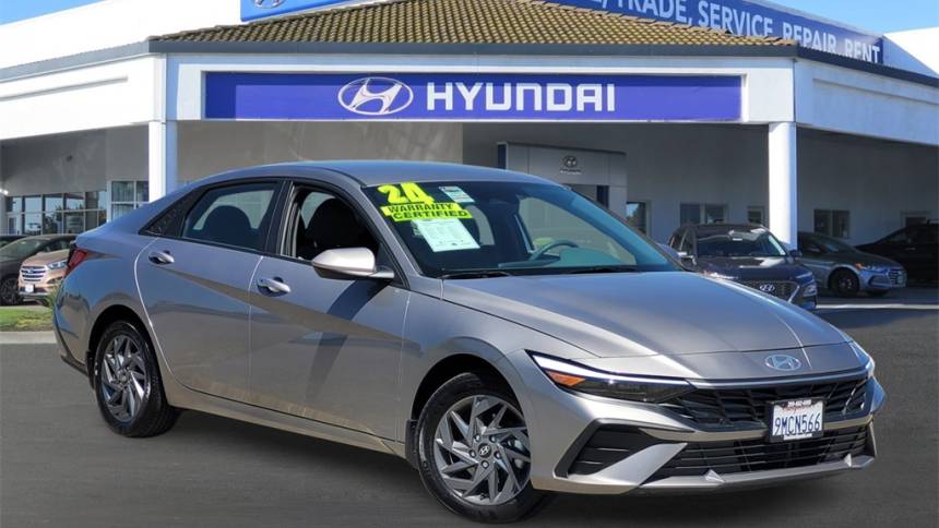 2024 hyundai elantra hybrid blue