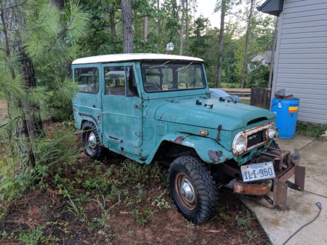 1974 toyota landcruiser factory pto winch f.5 4-speed all original barn find!!!!