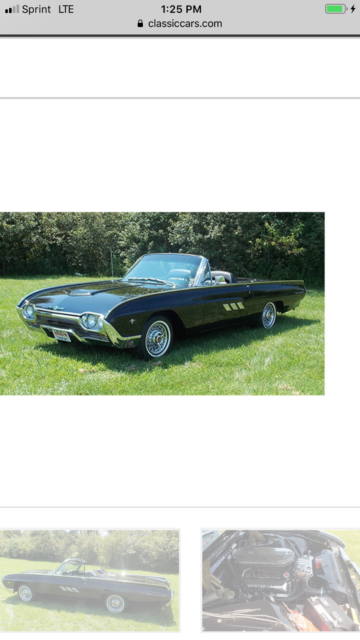 1963 ford thunderbird m series convertible