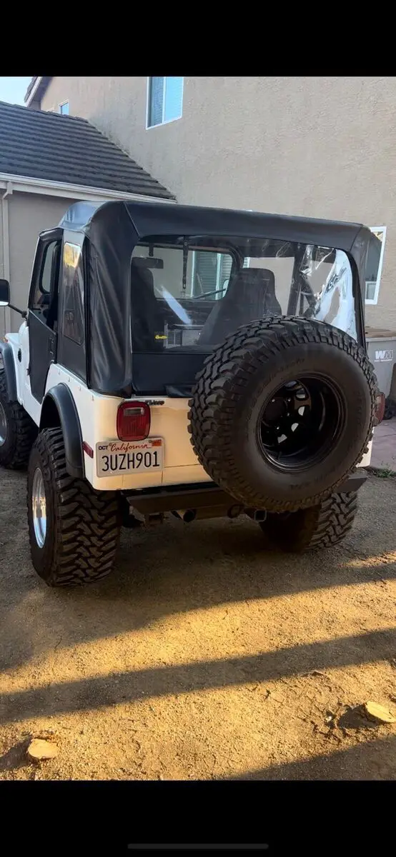 1979 jeep cj-5 suv white 4wd manual