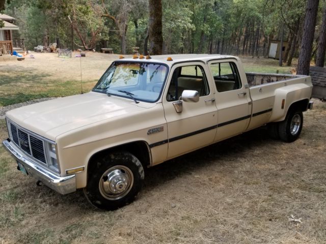1988 gmc r30 3500 crew cab square body dually 3+3 sierra classic chevy
