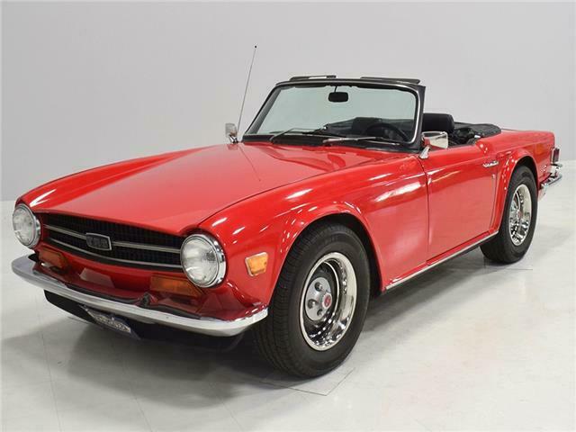 1973 triumph tr6 38258 miles red 2.5 liter inline-6 4-speed manual + overdrive