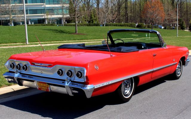 1963chevroletimpalafactory 'qb' code 4-spd, ss409 with dual quadsflemings ultima
