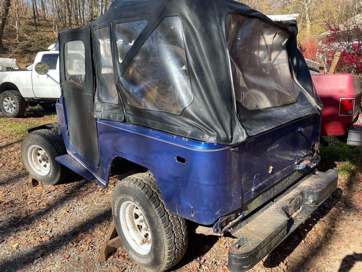 1974 toyota land cruiser 40 blue 4wd manual