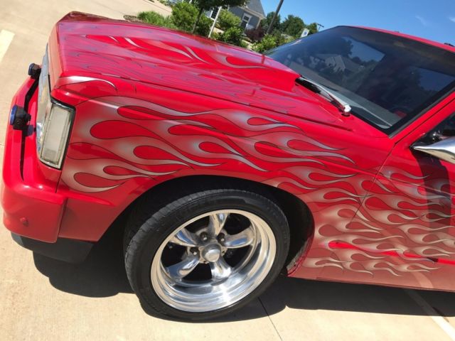 1987 chevy s-10 custom 4cyl built cam header 4 barrel // flames // rollpan