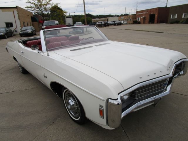 1969 chevy impala convertible - 327 v8 automatic - 78k actual miles - gorgeous!