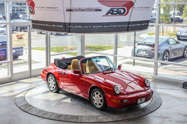 1991 porsche 911 carrera 2 cabriolet carrera red