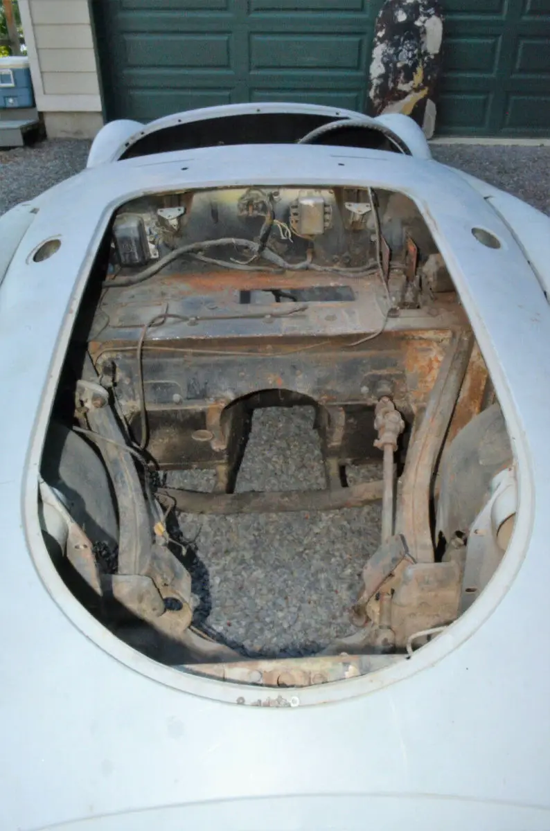 1956 mga roadster project car. ready for off-frame restoration. engine restored