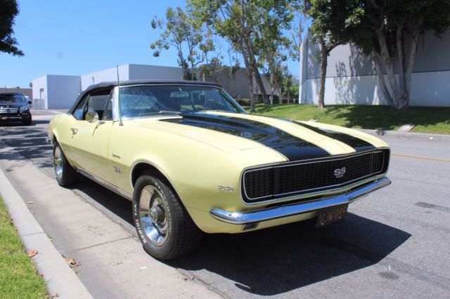 1967 chevy camaro convertible rs/ss 396 4 spd cali car deluxe in video 1968 1969