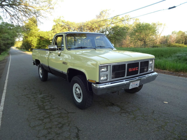 super clean california native gmc 1985 k20 4x4 c20