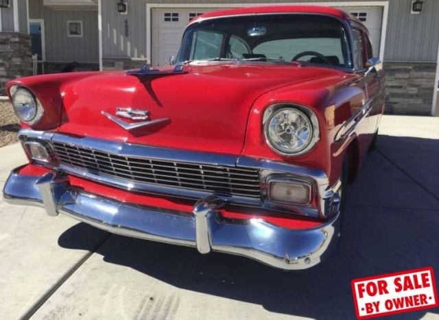 1956 chevrolet bel air two door post 454 8 cylinder 3 speed vintage air c84281