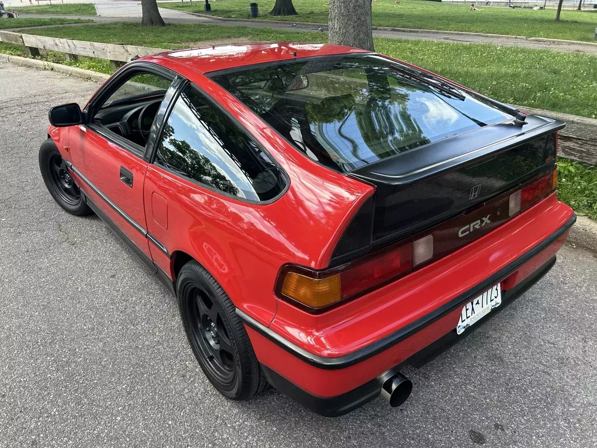 1990 honda civic red crx si