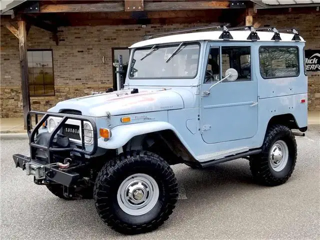 1971 toyota land cruiser fj40 81,309 miles blue 3.9l manual