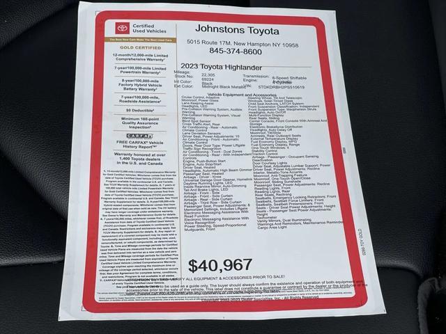 2023 toyota highlander xle