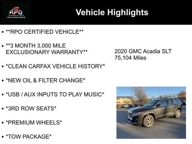 2020 gmc acadia awd slt
