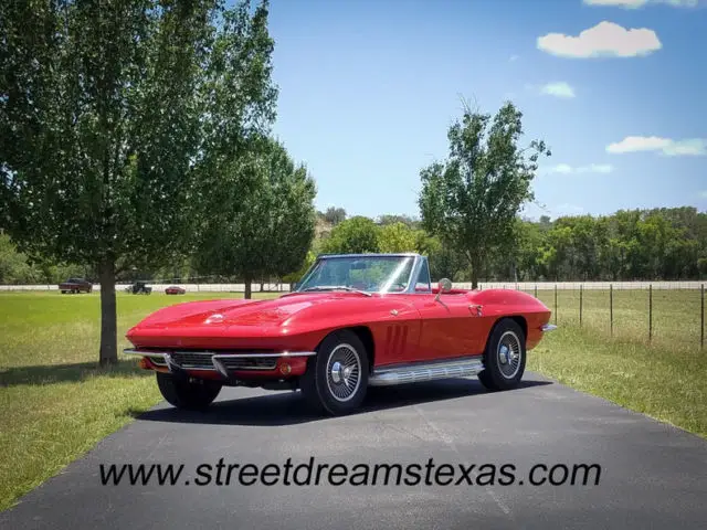 1965 chevrolet corvette 65 roadster #s matching 327 365 hp side pipes 4 sp 65950