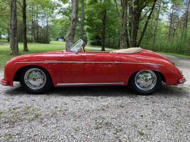 1957 porsche 356 speedster replica convertible red rwd manual