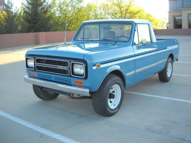 1980 international harvester scout. convertible pick-up. original and rust free