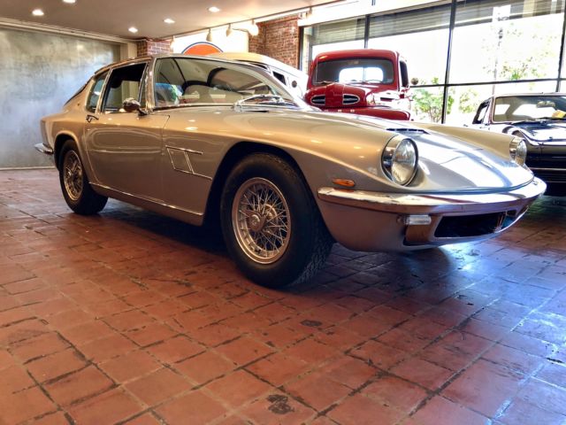 1966 maserati mistral 45000 miles silver coupe 4.0 liter manual
