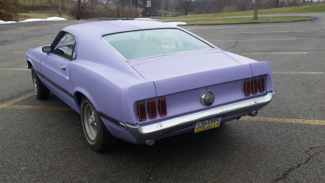 1969 ford mustang 351w mach 1 fastback lime gold/white