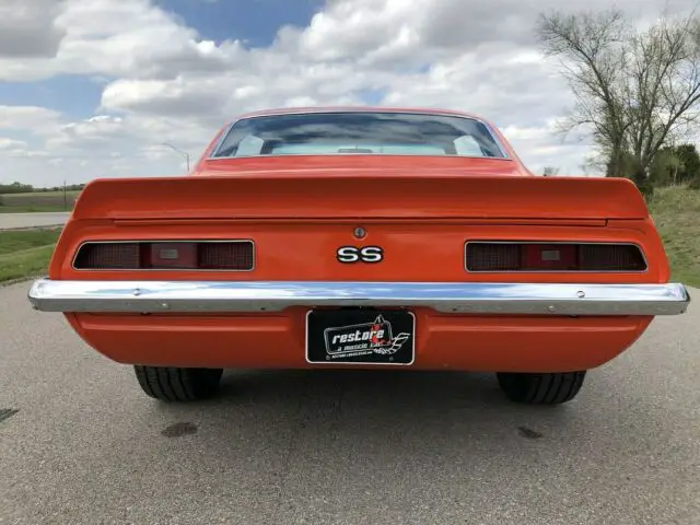 1969 chevrolet camaro ss 396 tribute - automatic, hugger orange, 46k miles