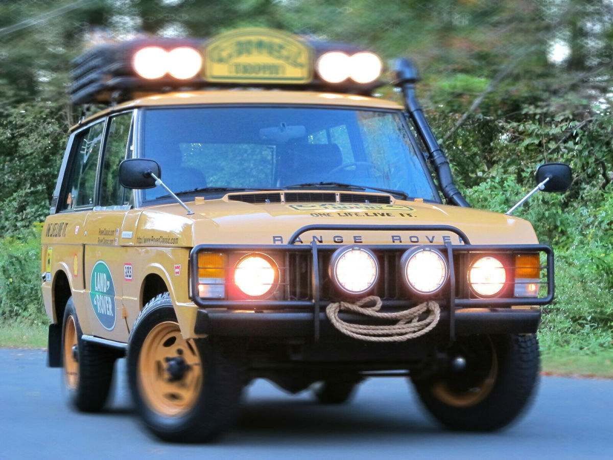 1975 land rover range rover classic camel trophy tribute
