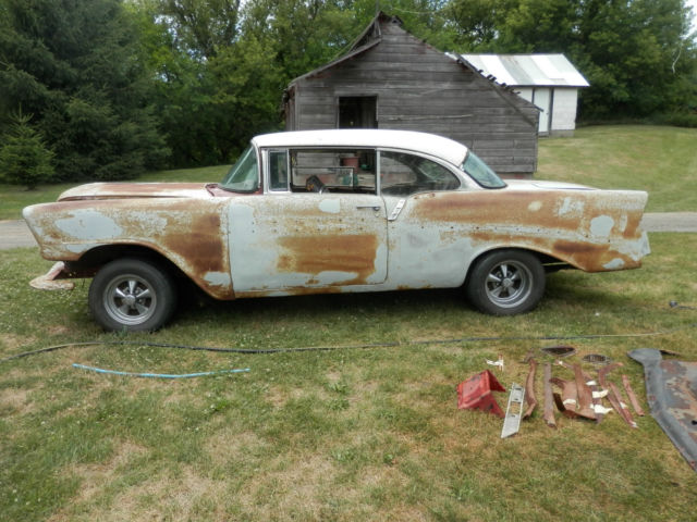 1956 chevrolet bel air hard top missouri car & complete interior